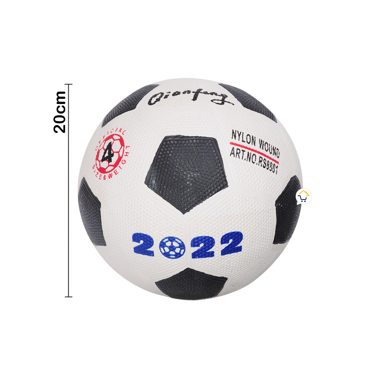 Miniatura 4 de Balon Futbol N°4 Juguete Blanco JS2202